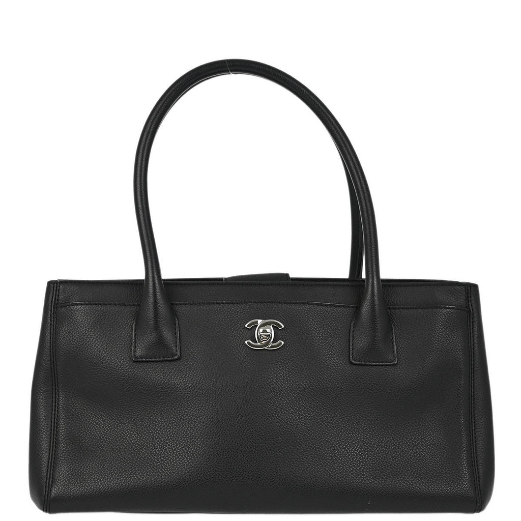 Chanel 2013-2014 Black Caviar Cerf Tote Handbag