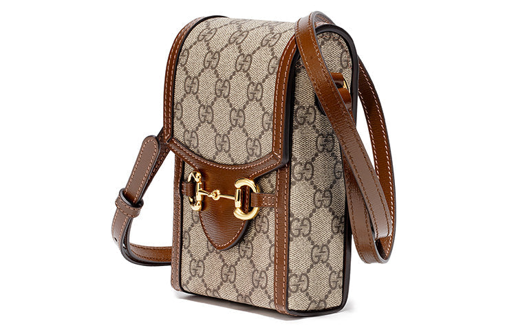Gucci Horsebit 1955 mini bag in GG Supreme 'Brown' 625615-92TCG-8563