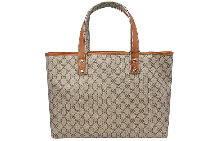 (WMNS) GUCCI Logo Canvas Large Capacity handbag / Brown Classic 211134-KGD3G-8527