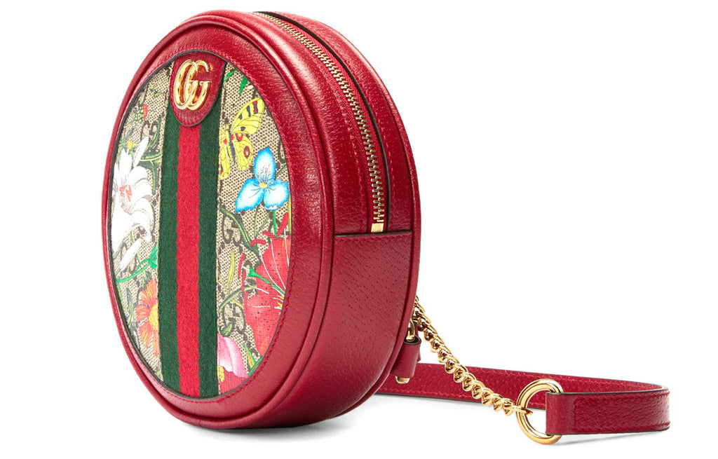 (WMNS) GUCCI Ophidia GG Flora Mini Backpack 'Red' 598661-92YBC-8722