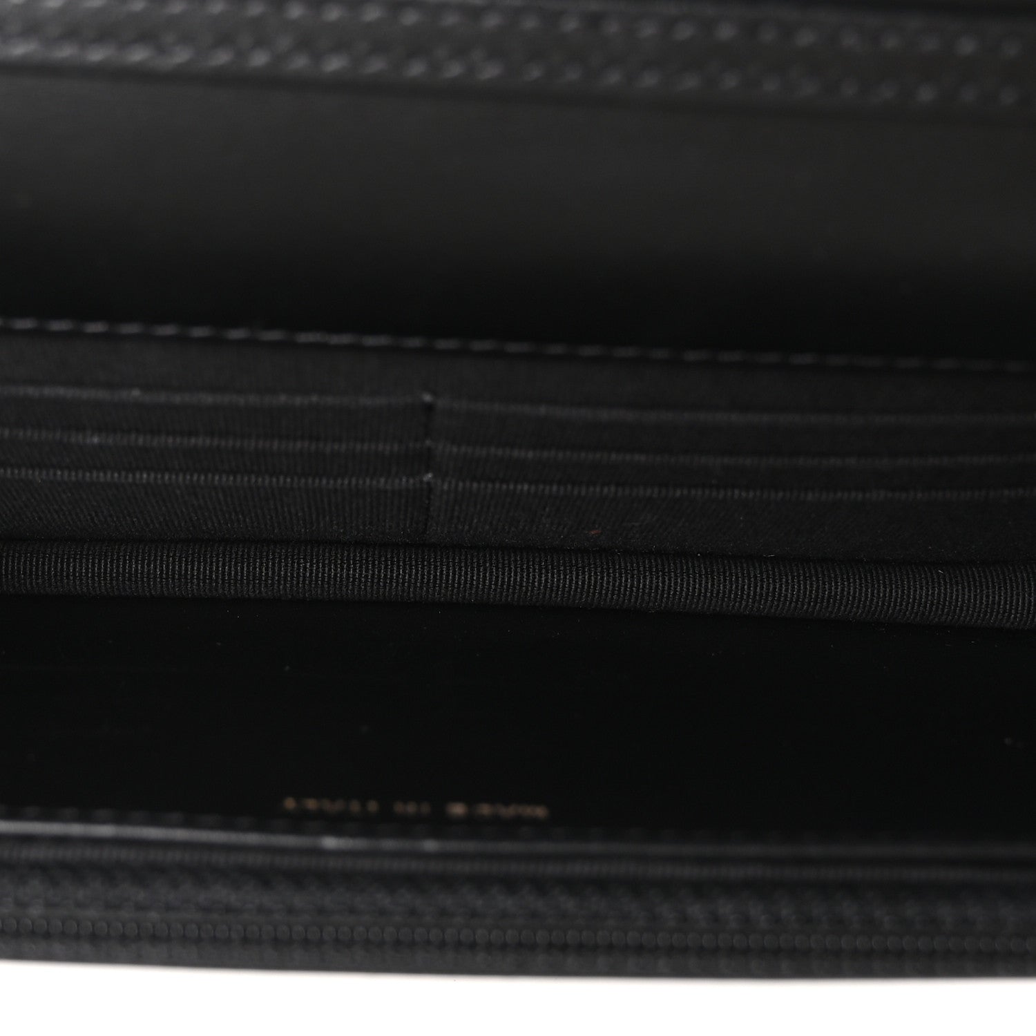 Chanel Calfskin Quilted Maxi Pearl Wallet On Chain WOC Black