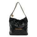 Chanel Shiny Calfskin Quilted Small Chanel 22 Black