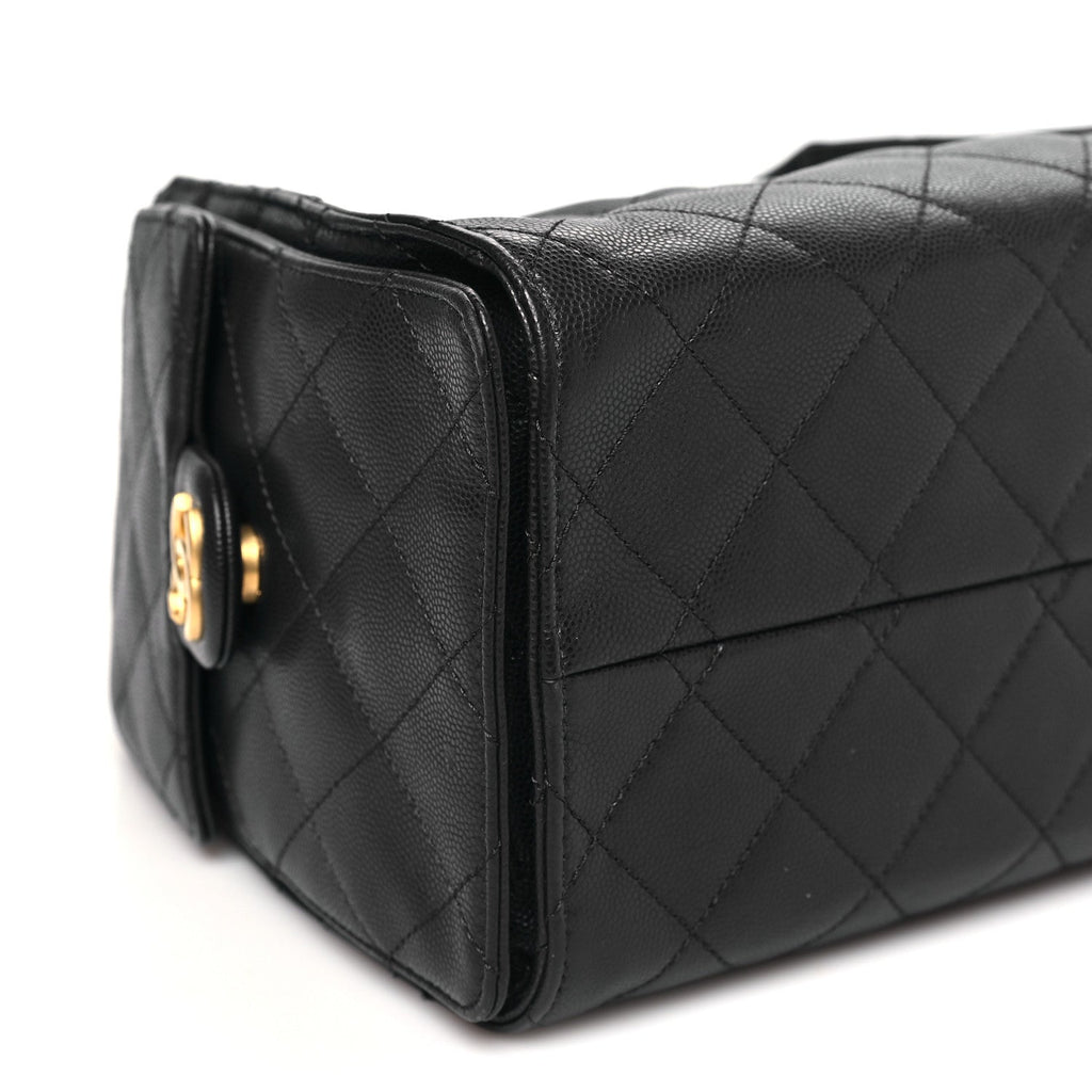 Chanel Caviar Quilted Small Chanel 25 Handbag Dark Navy