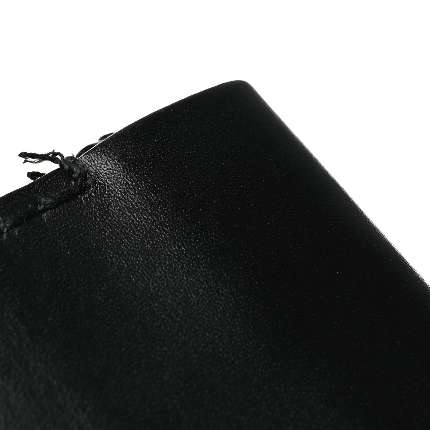 Christian Dior Calfskin D Fence Saddle Bag Black