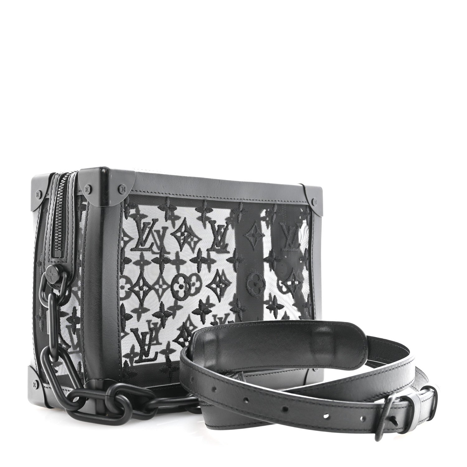 Louis Vuitton Monogram See Through Soft Trunk Black