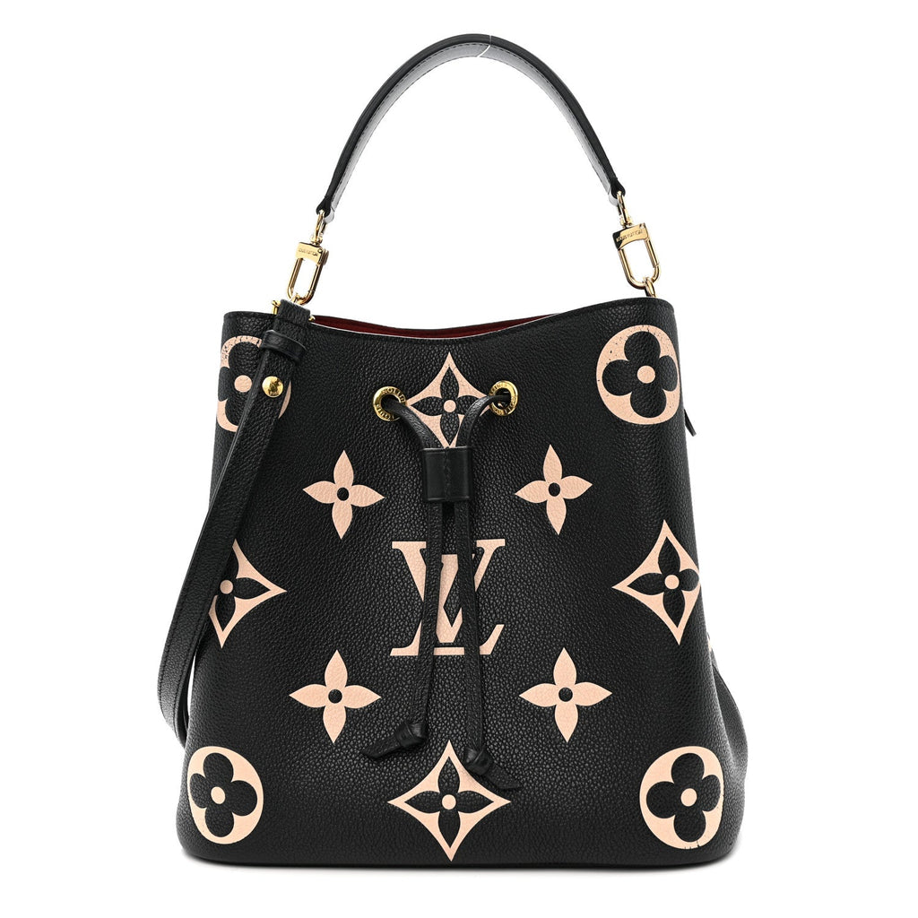 Louis Vuitton Empreinte Monogram Giant Neonoe MM Black Beige