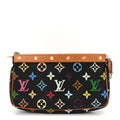 Louis Vuitton Monogram Multicolor Pochette Accessories Black