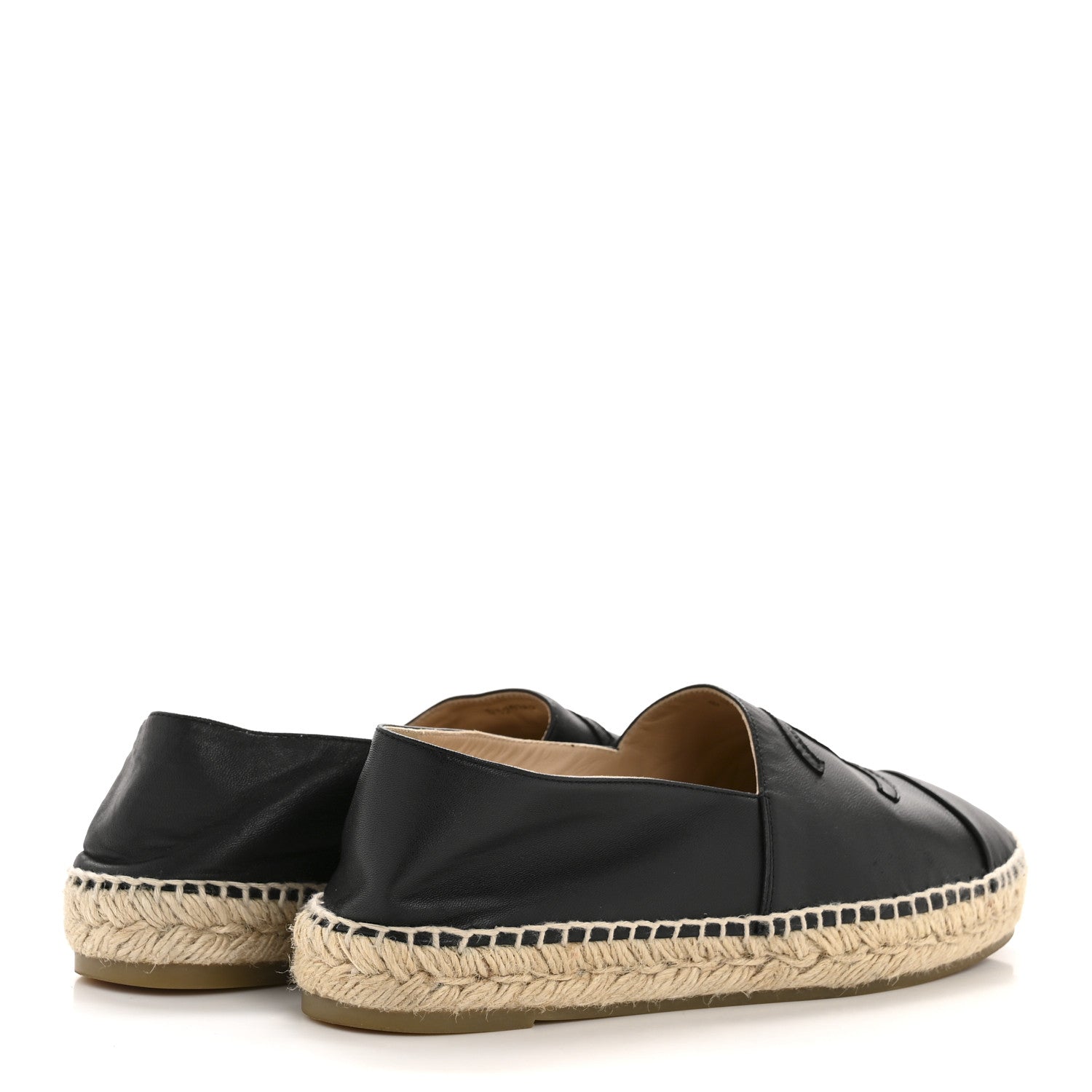 Lambskin CC Espadrilles 40 Black