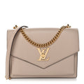 Louis Vuitton Soft Calfskin Mylockme Chain Bag BB Greige