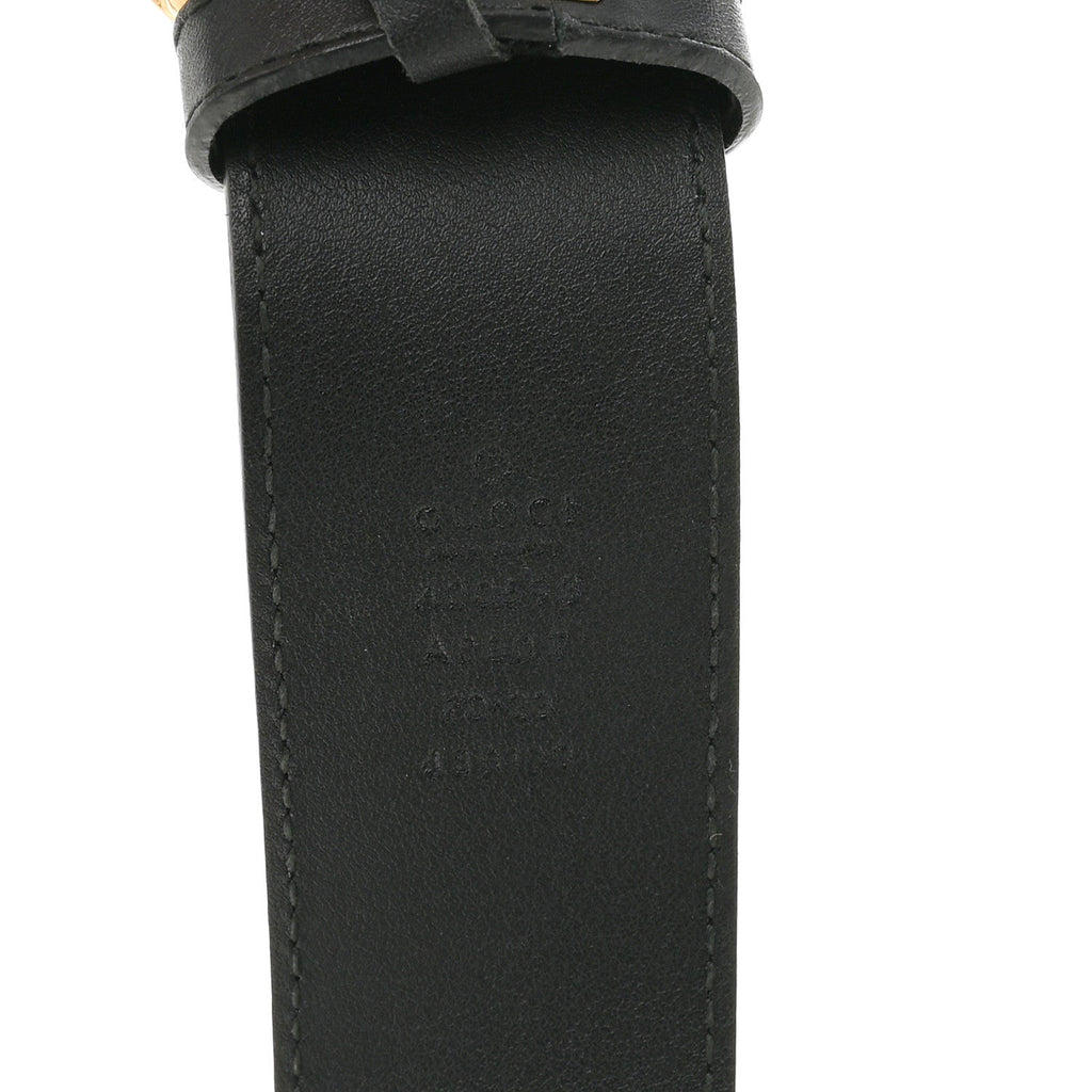 Gucci Calfskin Double G 40mm Belt 70 28 Black
