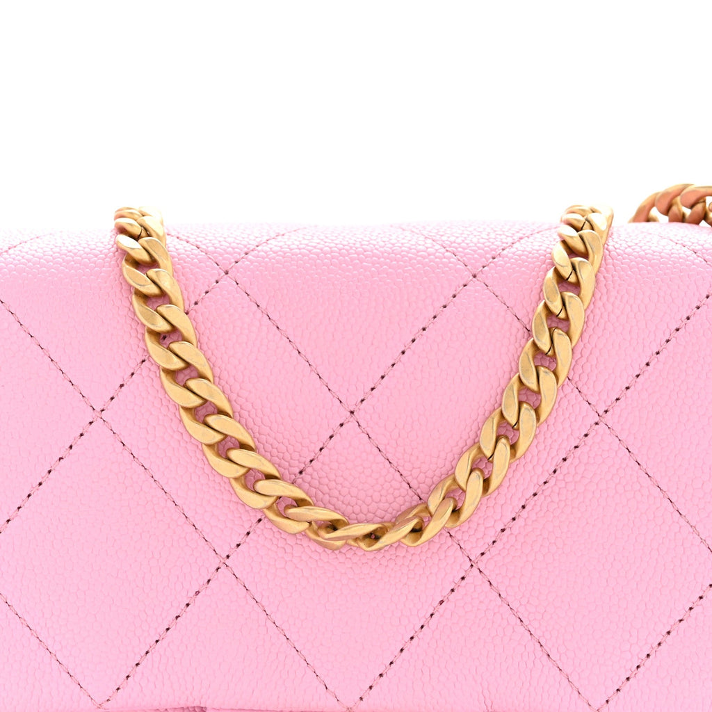 Chanel Caviar Quilted Mini Sweetheart Flap Lilac