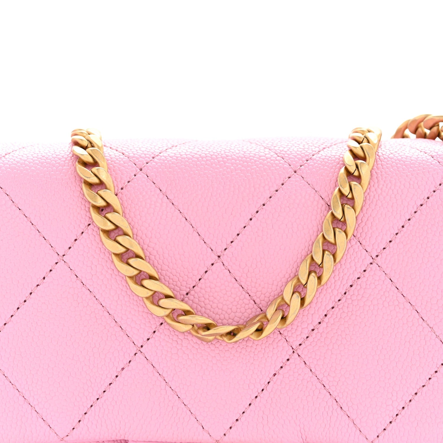 Chanel Caviar Quilted Mini Sweetheart Flap Lilac