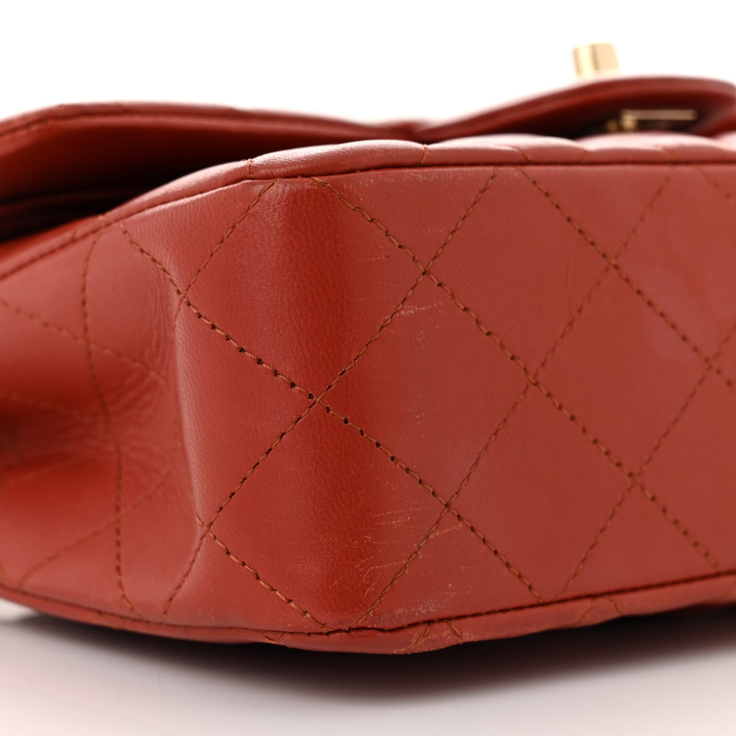 Chanel Lambskin Quilted Small Double Flap Red