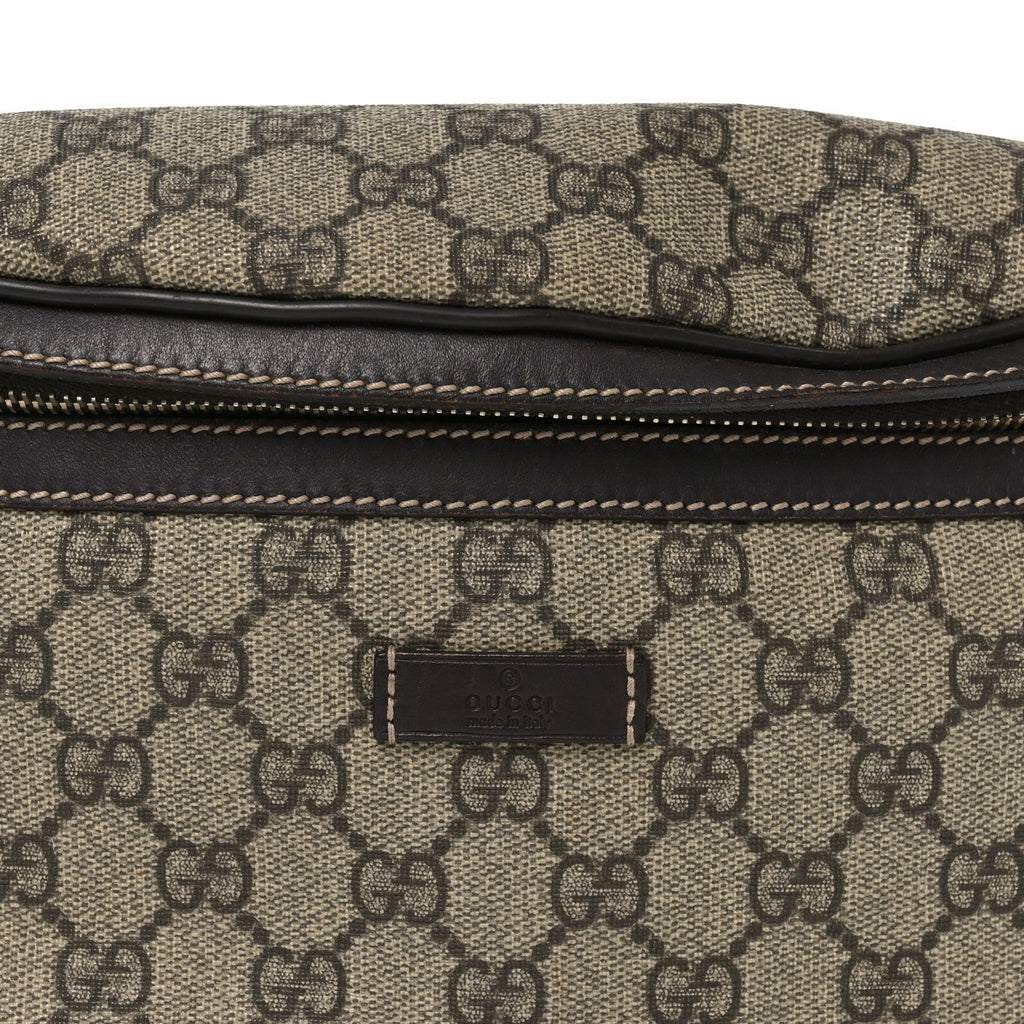 Gucci GG Supreme Monogram Belt Bag Dark Brown
