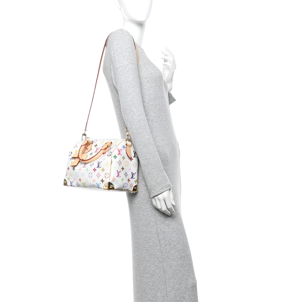 Louis Vuitton LV X TM Monogram Multicolor Speedy Bandouliere 25 White