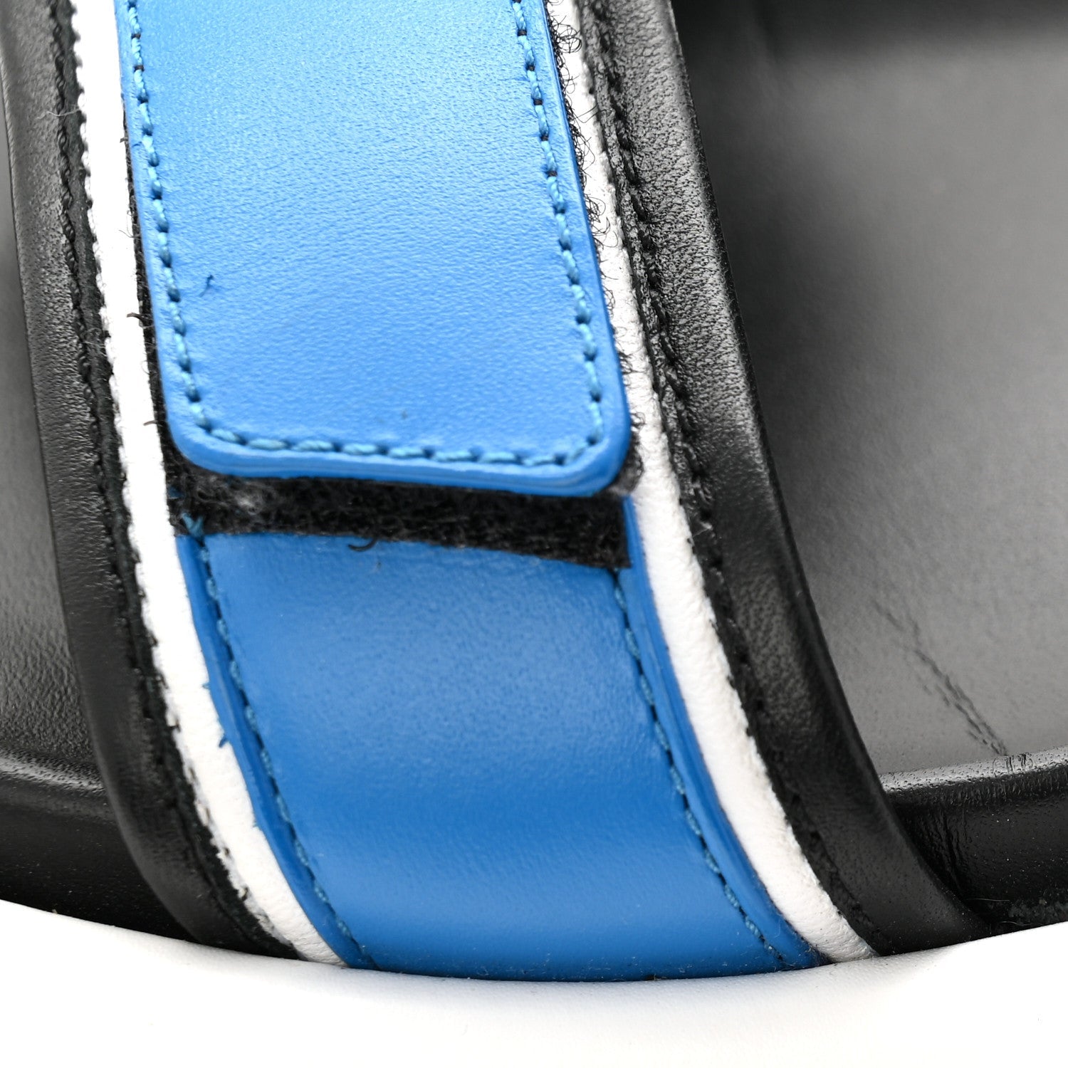 Louis Vuitton Calfskin Monogram Pool Pillow Flat Comfort Sandals 38 Blue