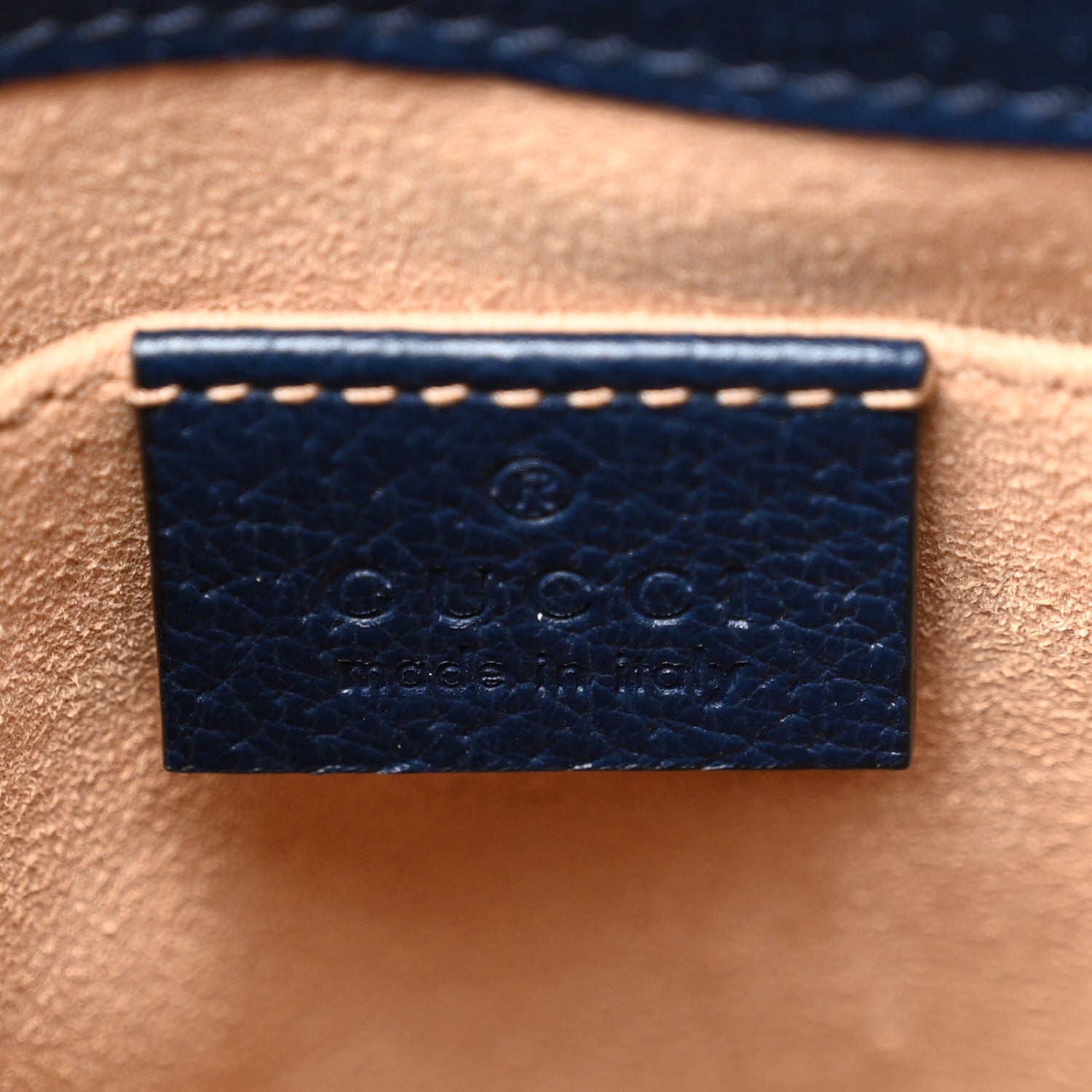 Gucci Glazed Textured Calfskin Web Small Ophidia Bucket Bag Blue Agata