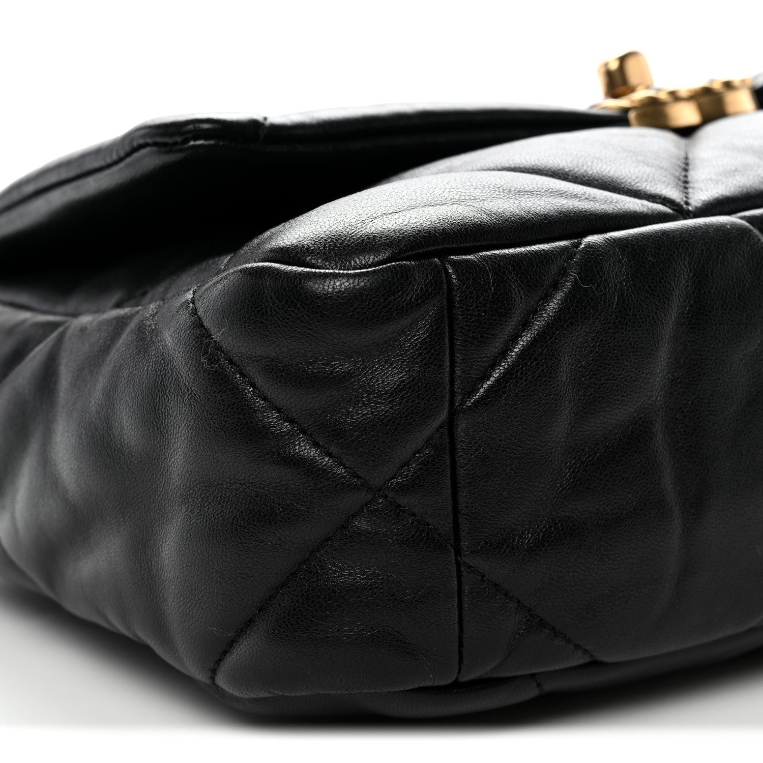 Chanel Lambskin Quilted Medium Chanel 19 Flap Black