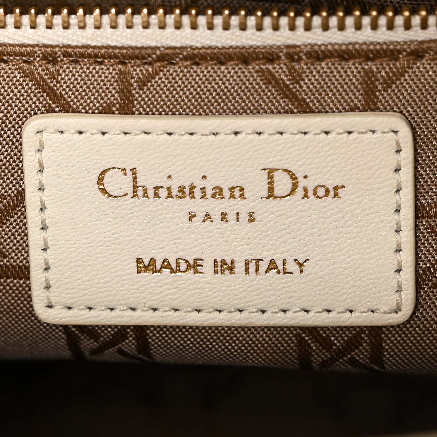 Christian Dior Lambskin Cannage Small My ABCDior Lady Dior White