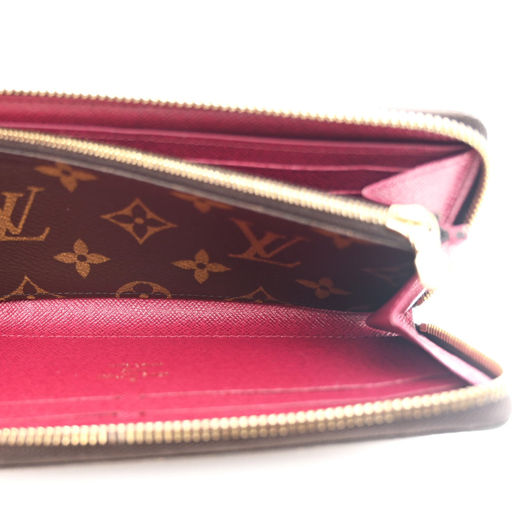 Louis Vuitton Monogram Clemence Wallet Fuchsia