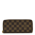 Louis Vuitton Damier Ebene Clemence Wallet Cherry