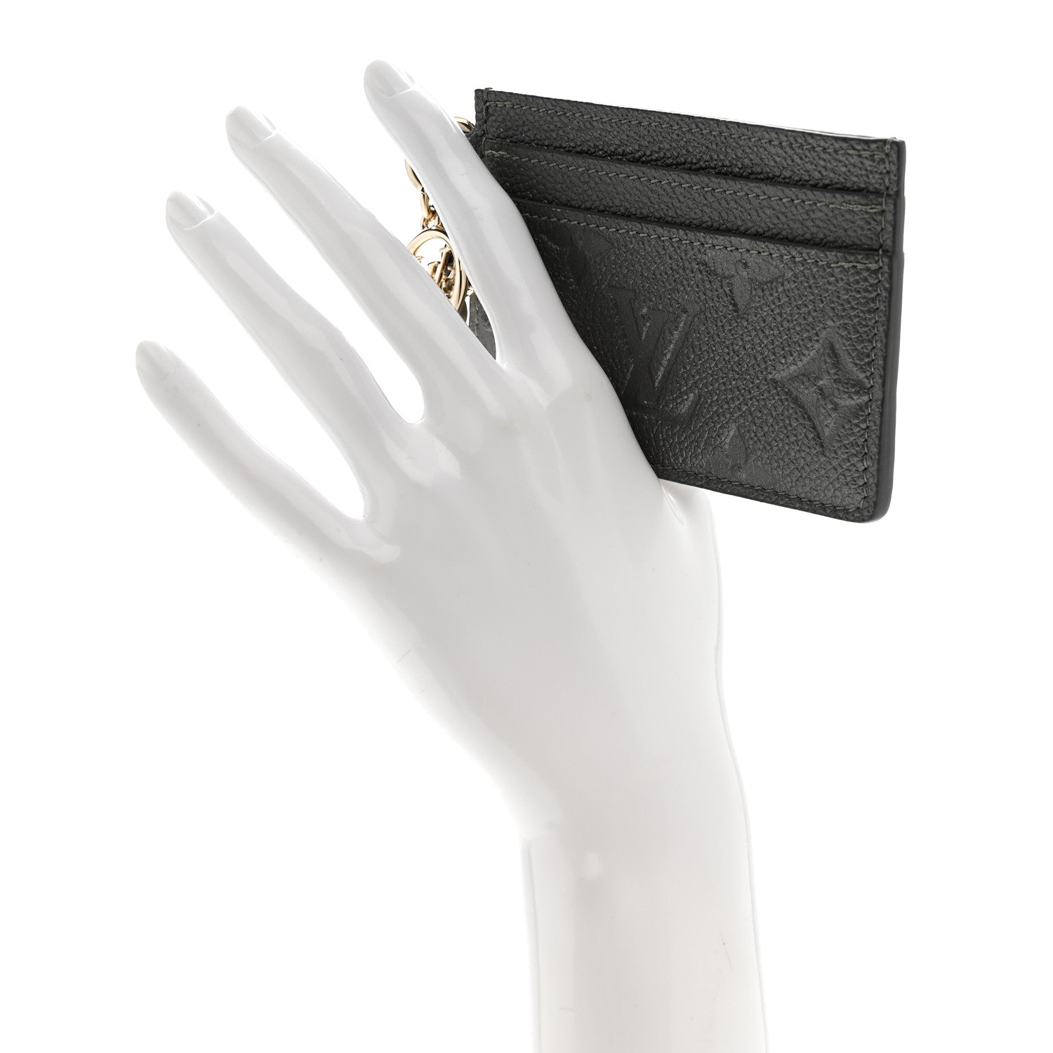 Louis Vuitton Empreinte Monogram LV Charms Card Holder Gunmetal