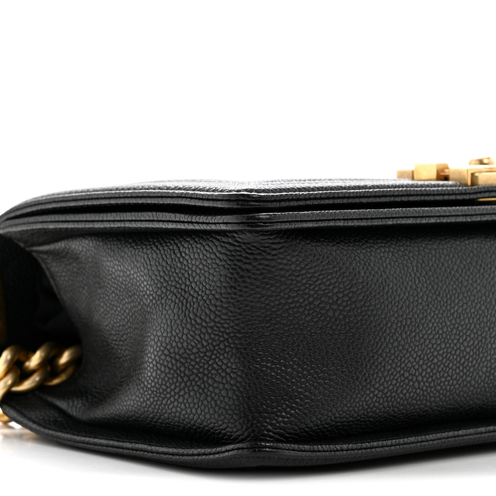 Chanel Caviar Quilted Medium Boy Flap Black