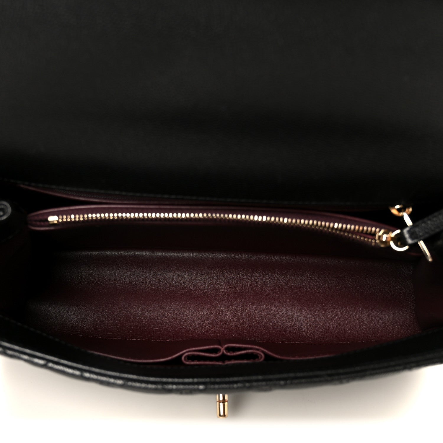 Chanel Caviar Quilted Small Coco Handle Flap Black