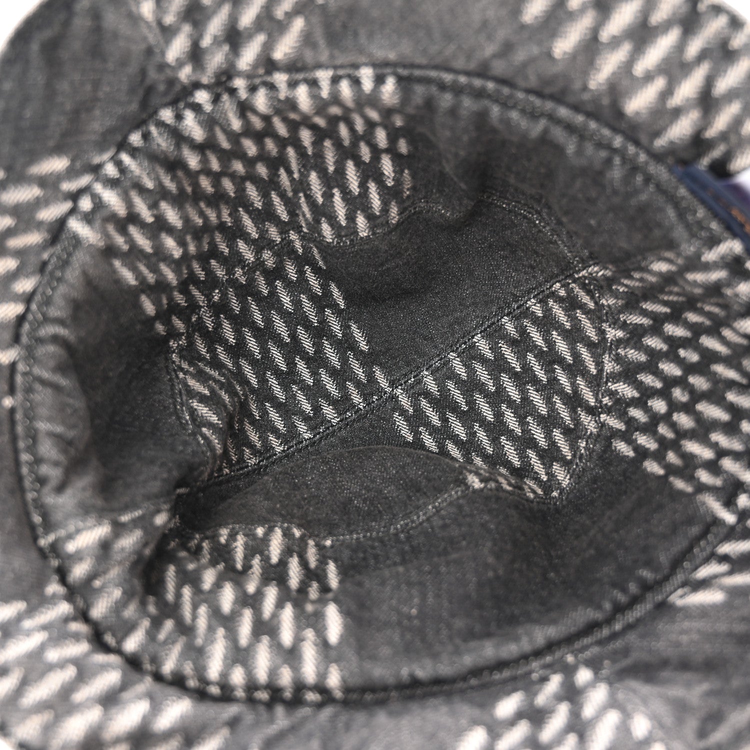 Louis Vuitton x NIGO Monogram Giant Denim Giant Damier Wave Sun Hat 60 Gray