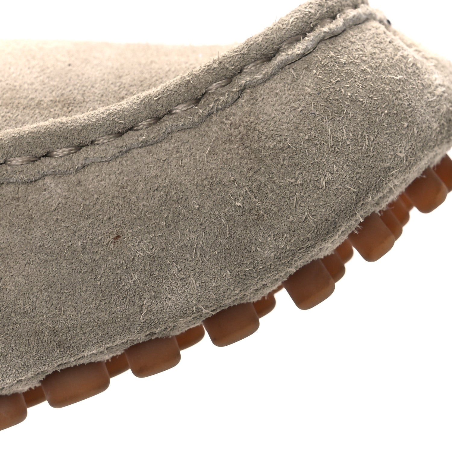 Gucci Suede Bamboo Tassel Mens Driver Loafers 9 Beige