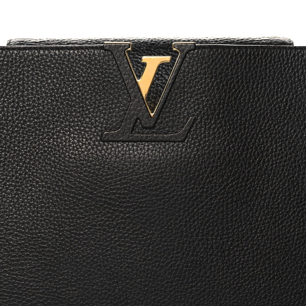 Louis Vuitton Taurillon Capucines GM  Black Fuchsia