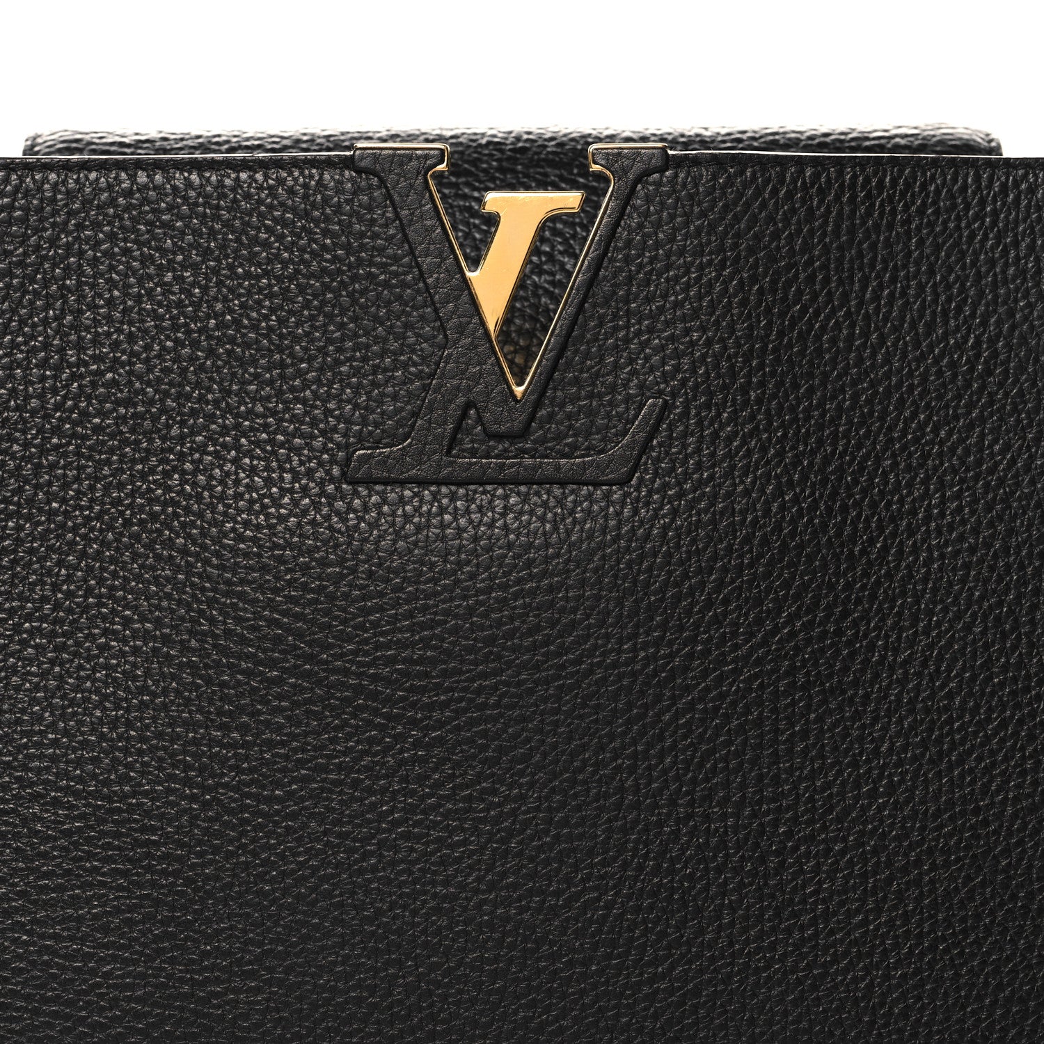 Louis Vuitton Taurillon Capucines GM  Black Fuchsia