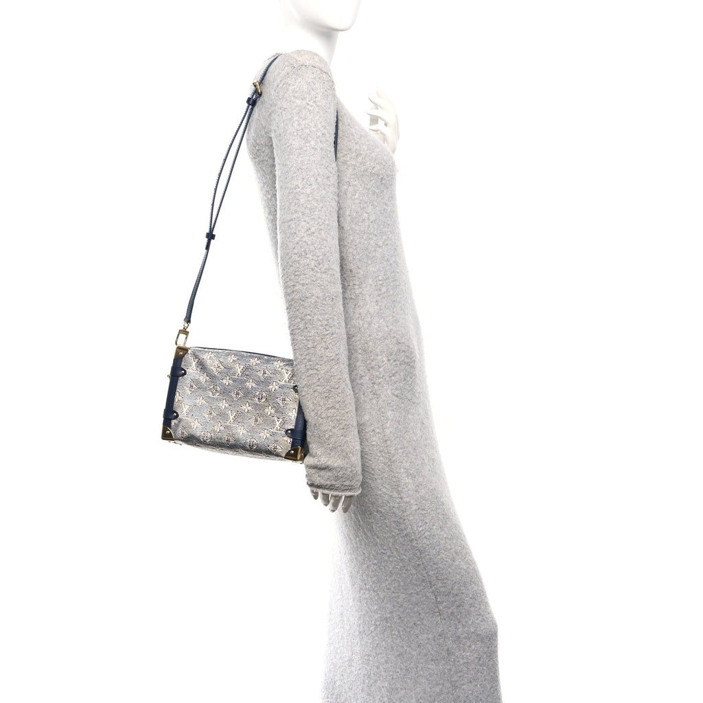 Louis Vuitton Monoglam Side Trunk MM Blue
