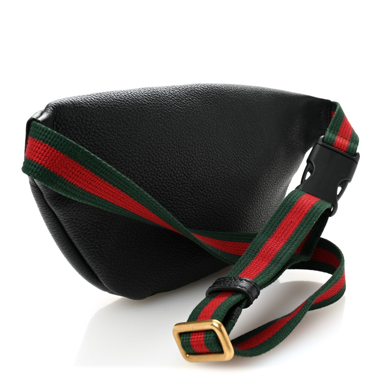 Gucci Grained Calfskin Small Logo Belt Bag Black