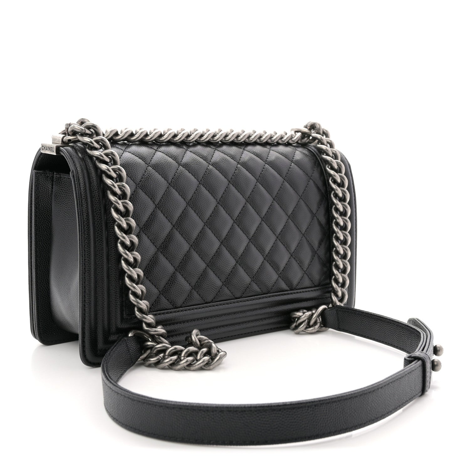 Chanel Caviar Quilted Medium Boy Flap Black