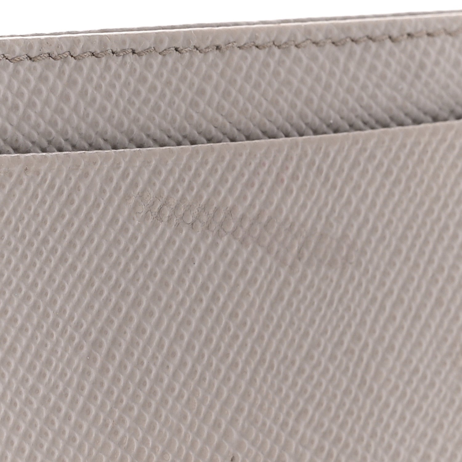 Prada Saffiano Metal Card Case Argilla