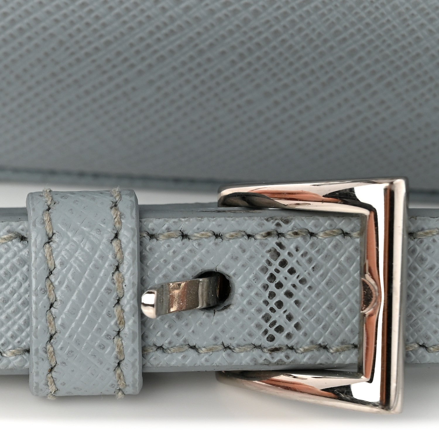Prada Saffiano Lux Sound Top Handle Light Blue