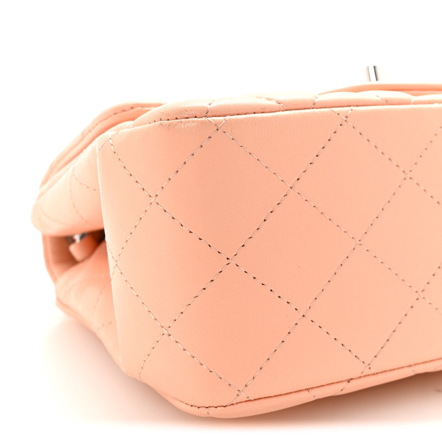 Chanel Lambskin Quilted Mini Square Flap Light Pink