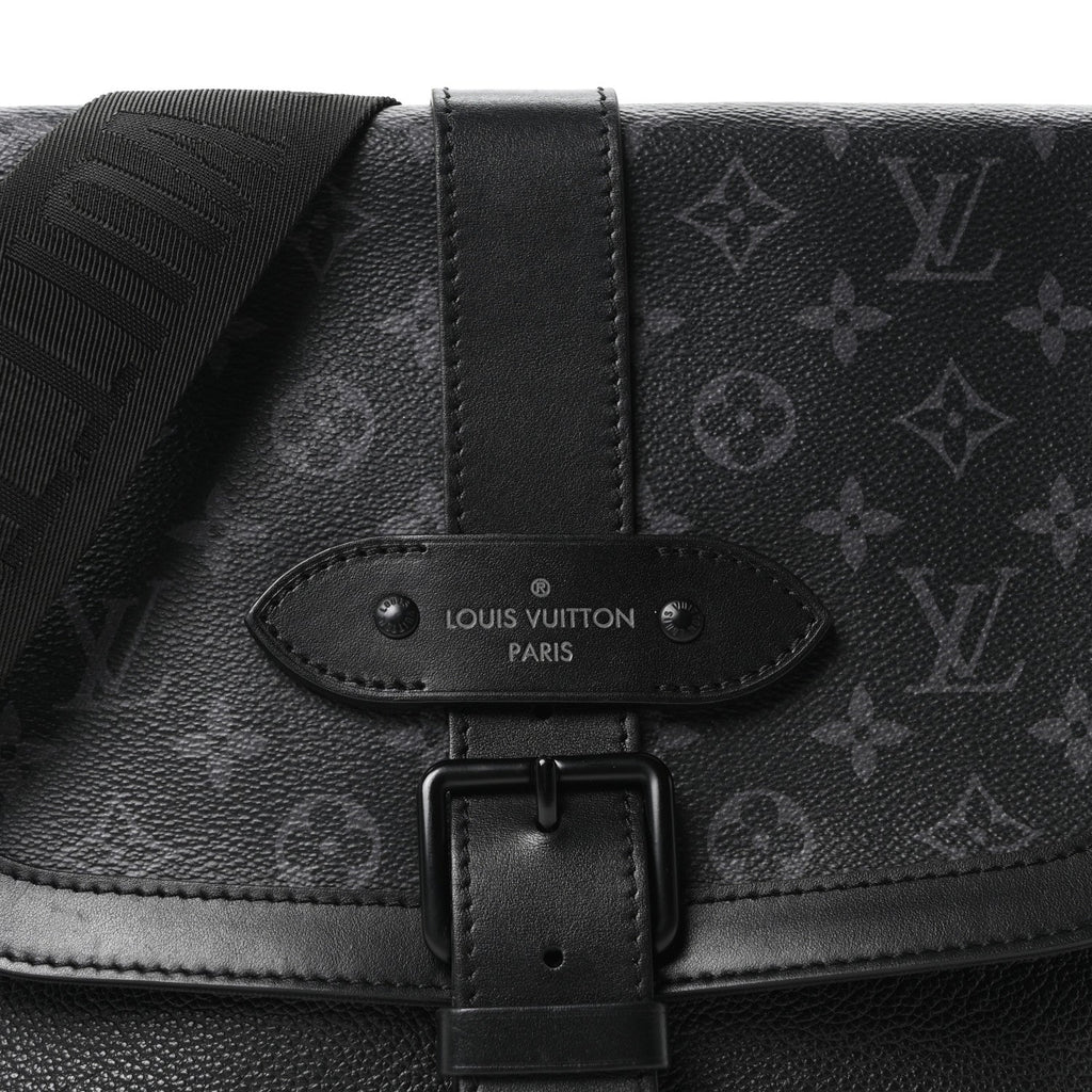 Louis Vuitton Monogram Eclipse Saumur Messenger NV Black