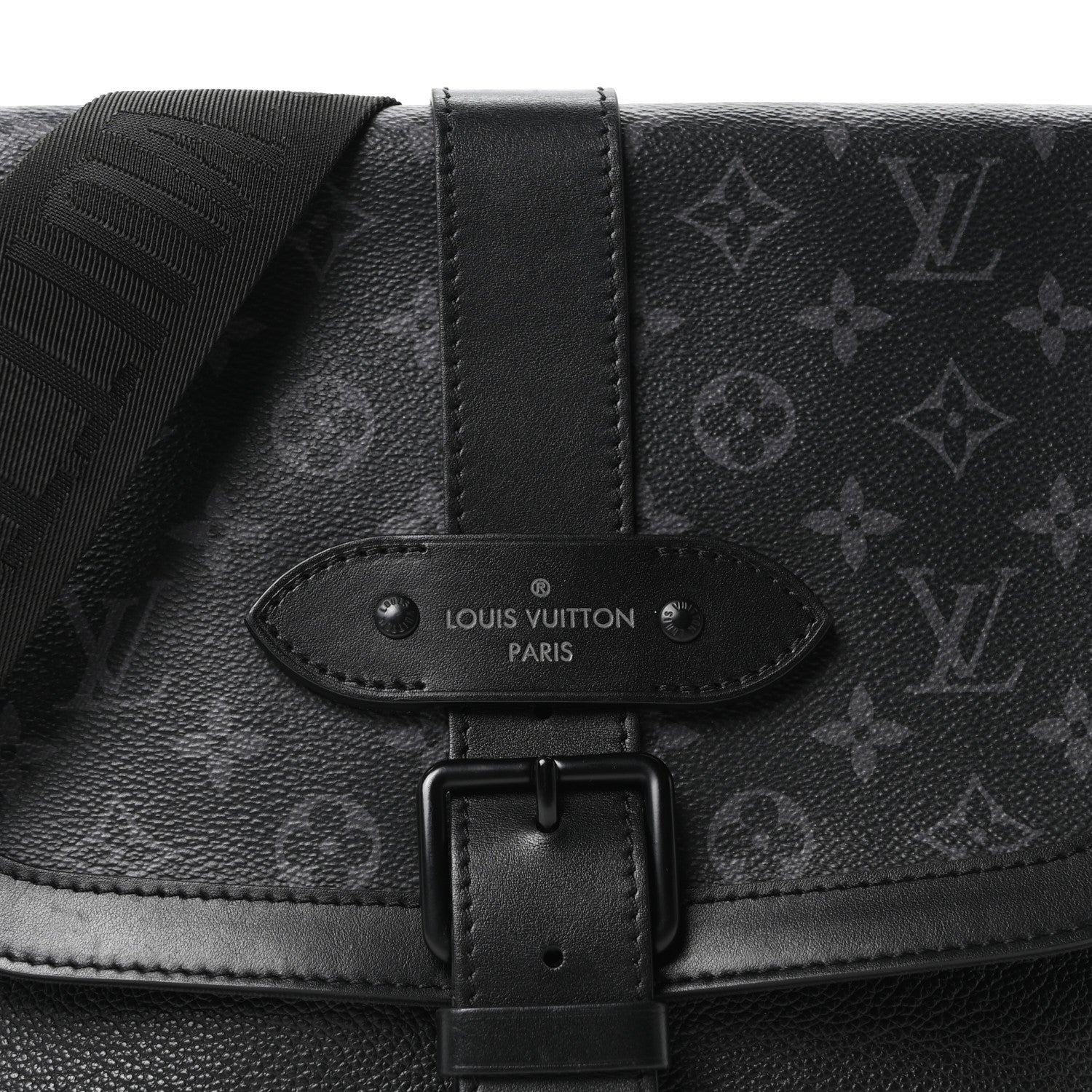 Louis Vuitton Monogram Eclipse Saumur Messenger NV Black