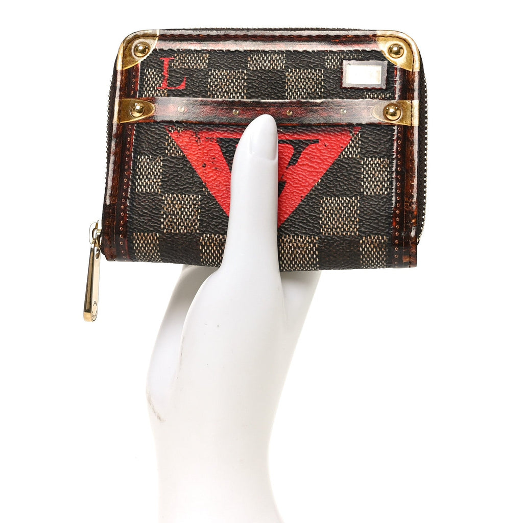 Louis Vuitton Transformed Damier Ebene Time Trunk Zippy Coin Purse