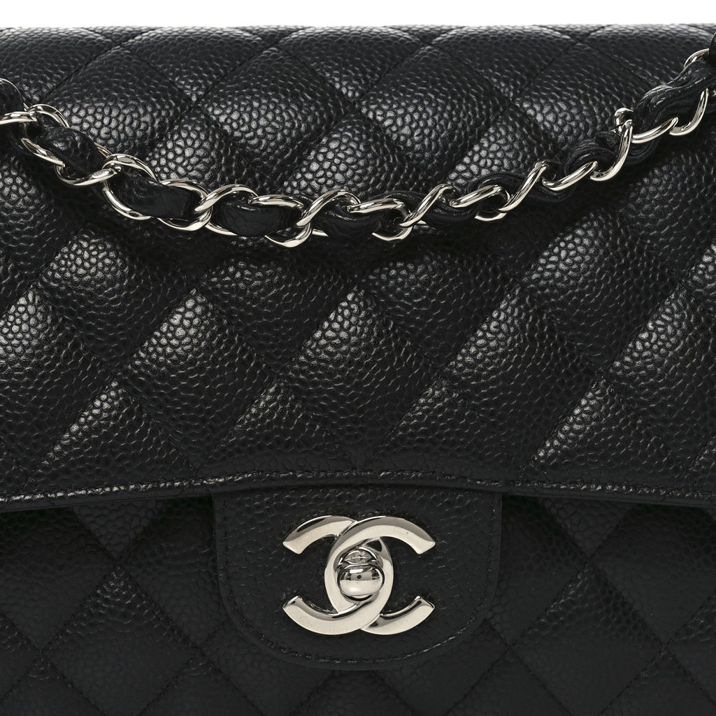 Chanel Caviar Quilted Medium Double Flap Black