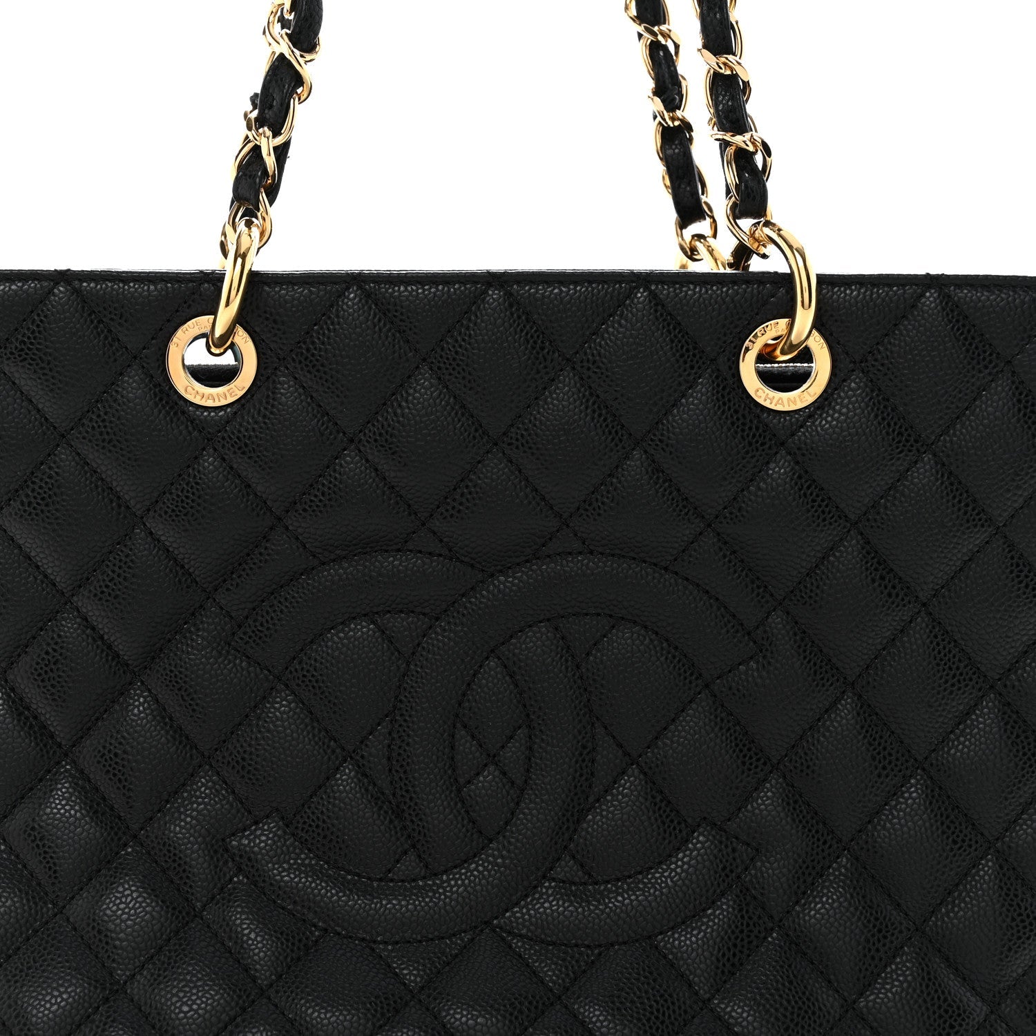 Chanel Caviar Quilted Grand Shopping Tote GST Black