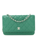 Chanel Caviar Quilted Wallet On Chain WOC Green