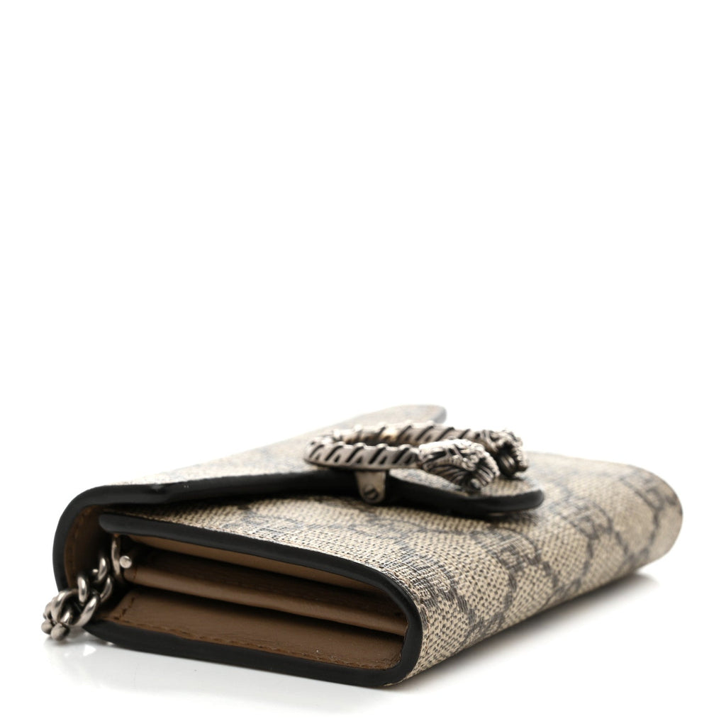 Gucci GG Supreme Monogram Dionysus Coin Purse Taupe