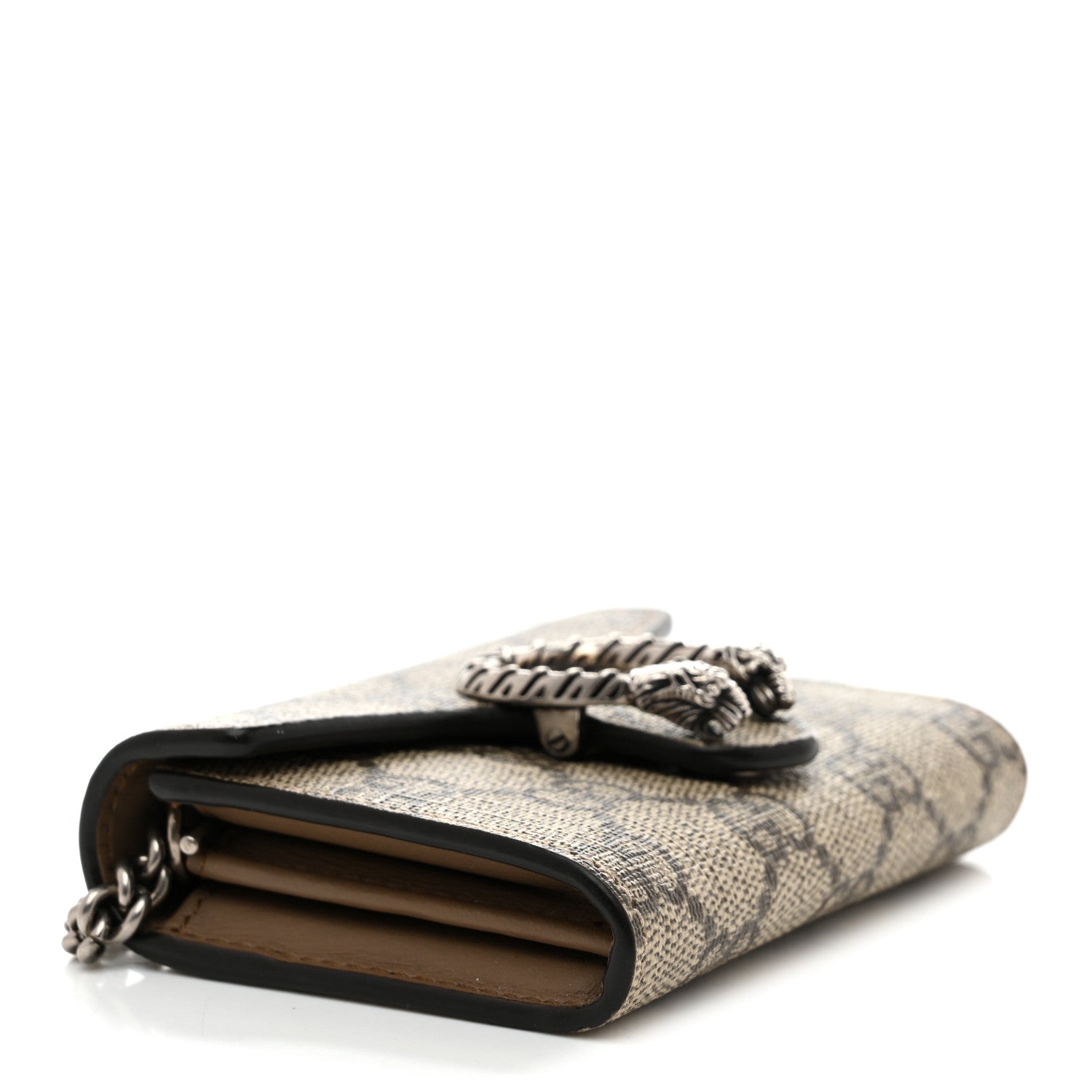 Gucci GG Supreme Monogram Dionysus Coin Purse Taupe