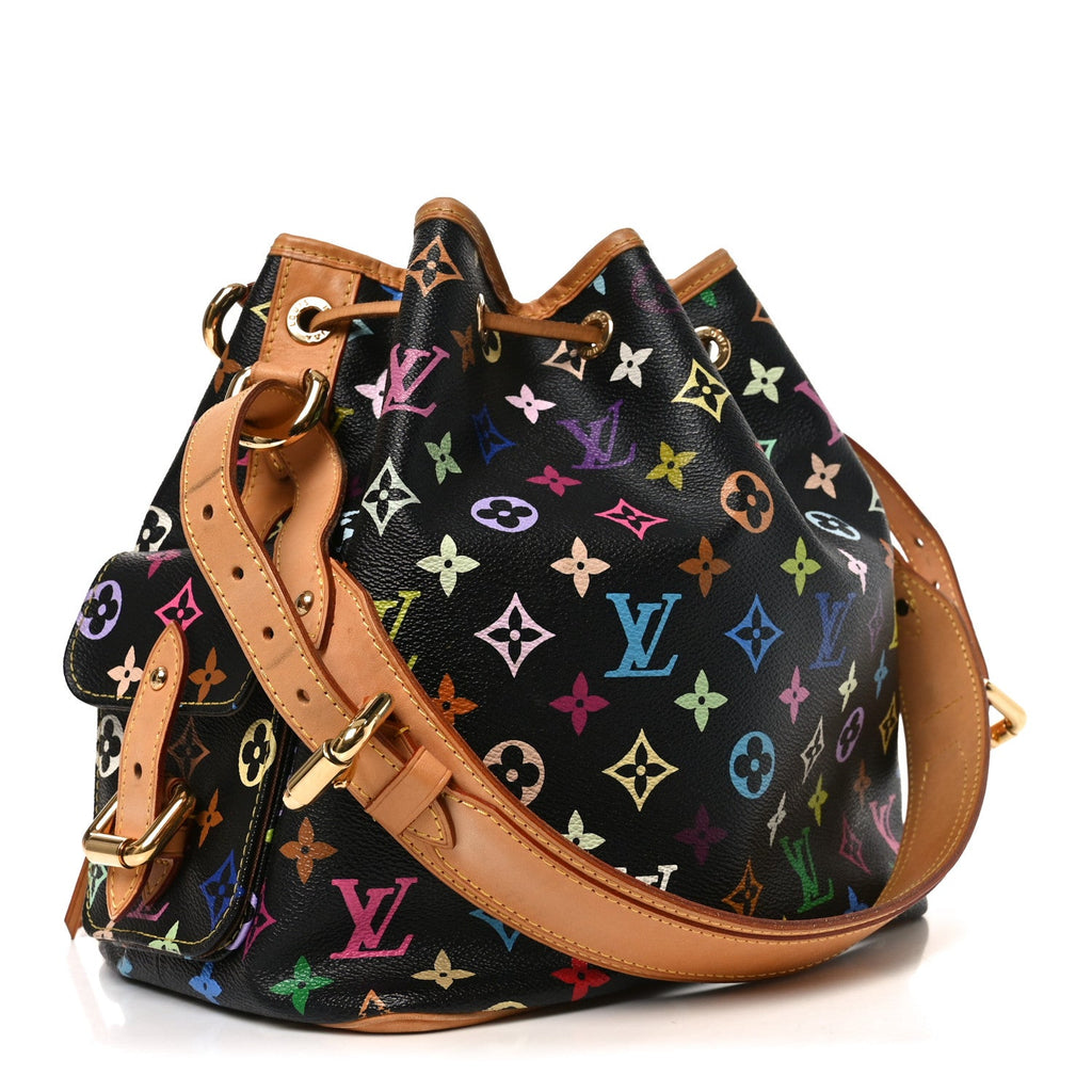 Louis Vuitton Monogram Multicolor Petit Noe Black