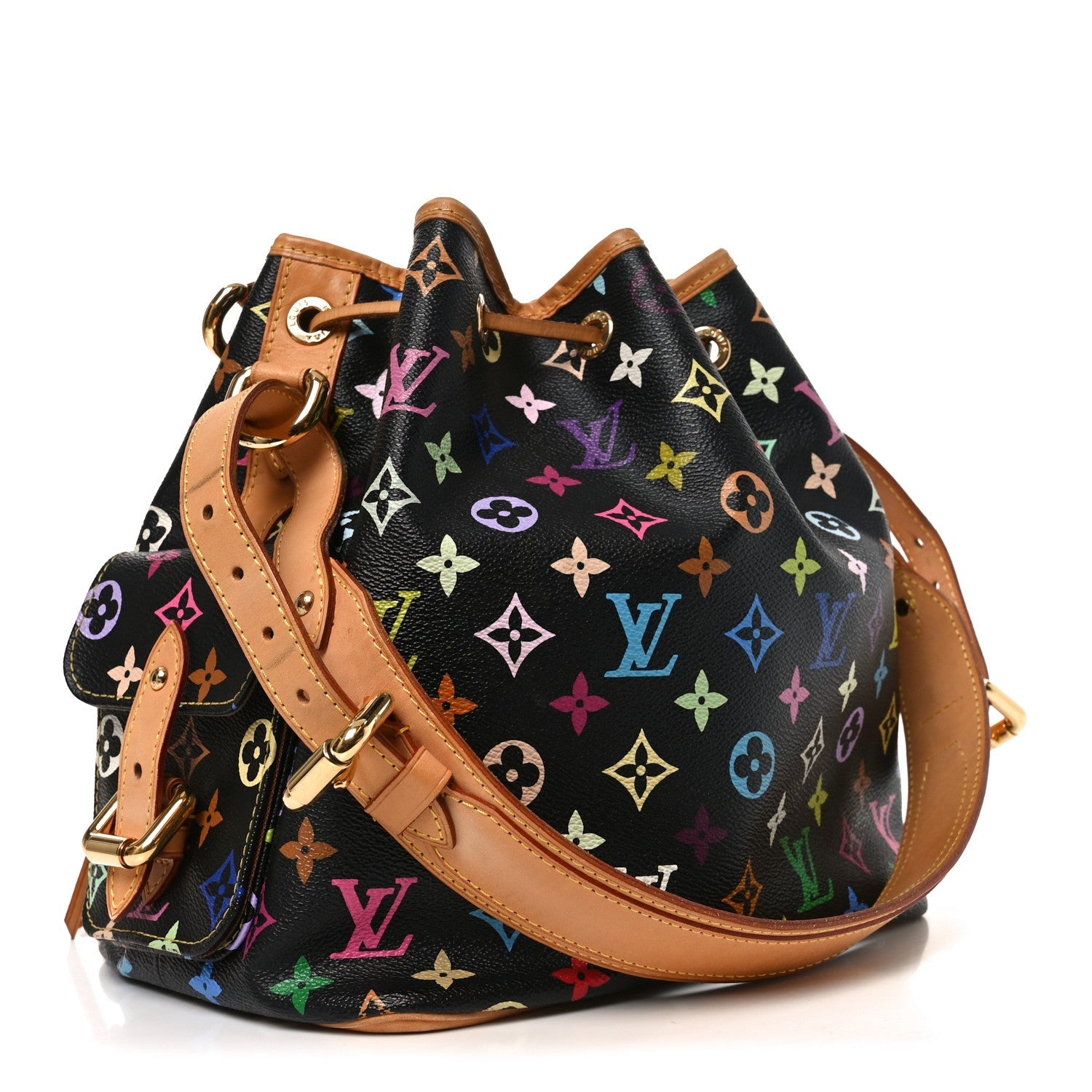 Louis Vuitton Monogram Multicolor Petit Noe Black