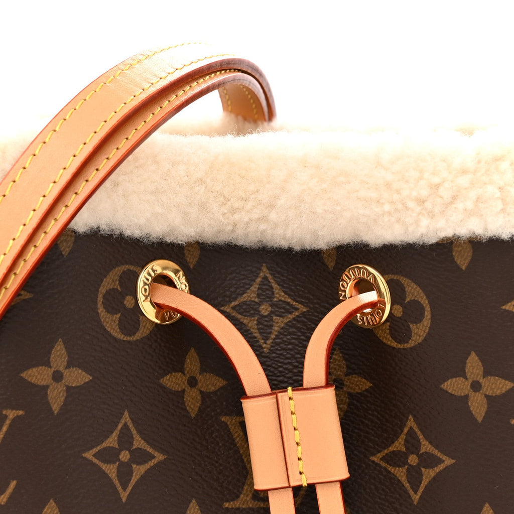Louis Vuitton Monogram Shearling Cozygram Neonoe BB