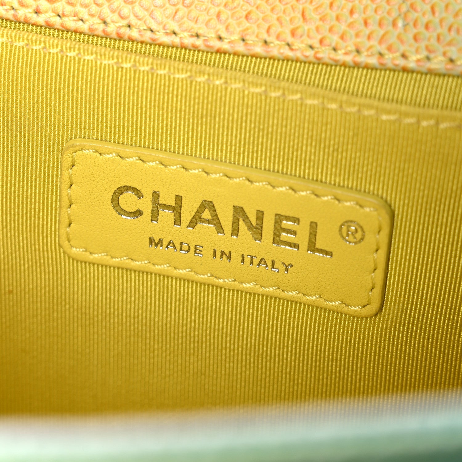 Chanel Caviar Quilted Medium Cuba Rainbow Boy Flap Multicolor
